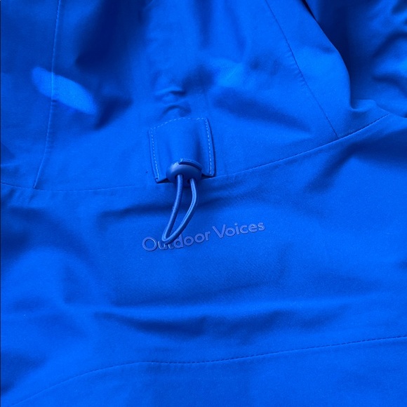 Outdoor Voices Marine Blue Rain Jacket NWOT - Picture 9 of 9